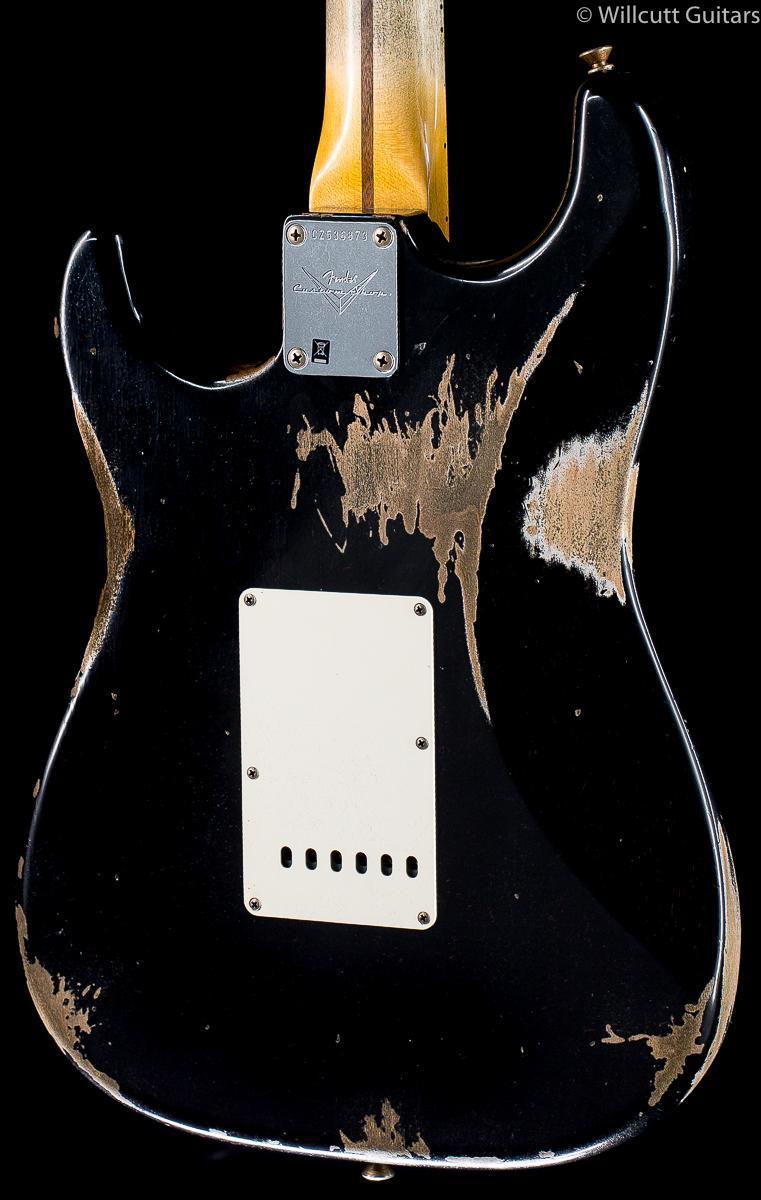 Fender Custom Shop 2019 '59 Stratocaster Heavy Relic Aged Black