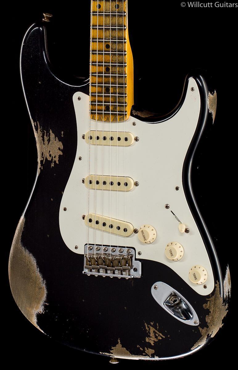 Fender Custom Shop 2019 '59 Stratocaster Heavy Relic Aged Black