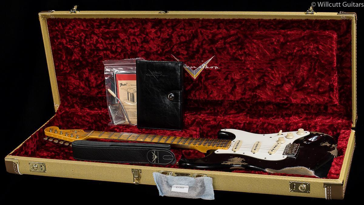 Fender Custom Shop 2019 '59 Stratocaster Heavy Relic Aged Black