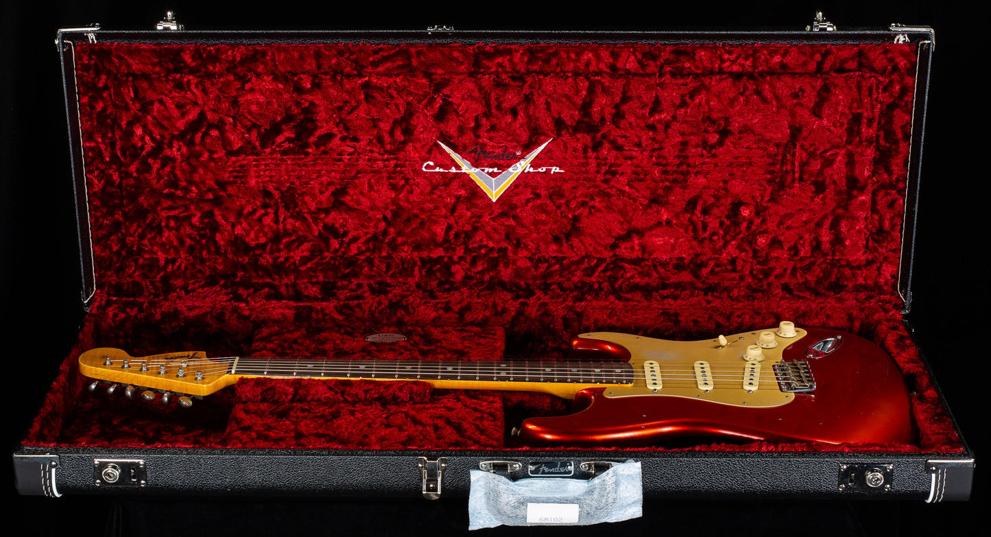 Fender Custom Shop 2019 Limited Big Head Strat Journeyman Relic Aged Candy Apple Red (794)