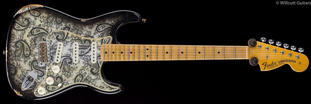 Fender Custom Shop LTD '68 Strat Black Paisley Relic