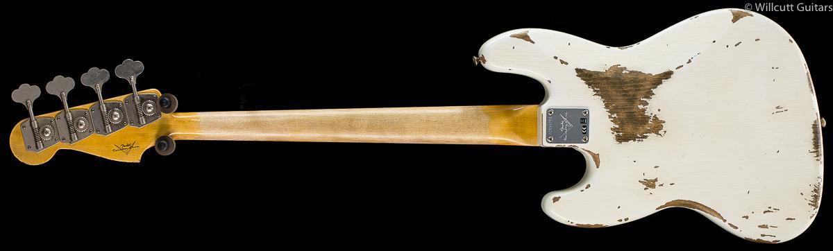 Fender Custom Shop 1961 Jazz Bass Heavy Relic Aged Olympic White