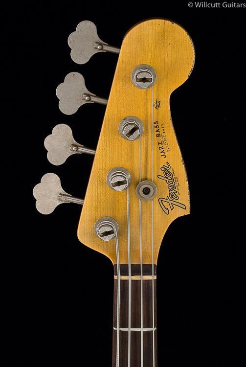 Fender Custom Shop 1961 Jazz Bass Heavy Relic Aged Olympic White