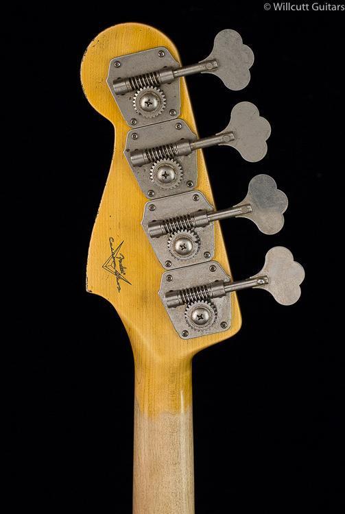 Fender Custom Shop 1961 Jazz Bass Heavy Relic Aged Olympic White