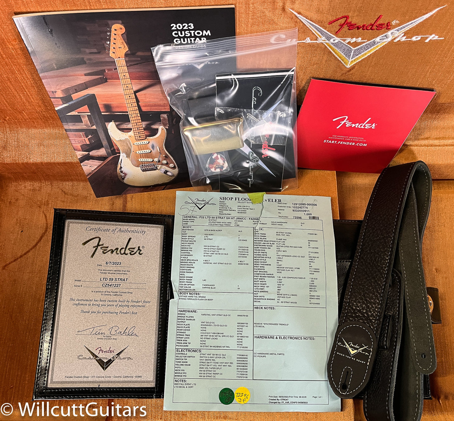 Fender Custom Shop LTD 1959 Stratocaster Hardtail Journeyman Relic Faded Aged Daphne Blue Gold Hardware (227)