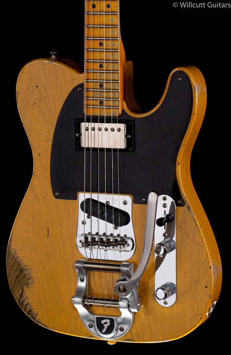 Fender Custom Shop 2019 LTD '50s Vibra Tele Heavy Relic Aged Butterscotch Blonde (467)