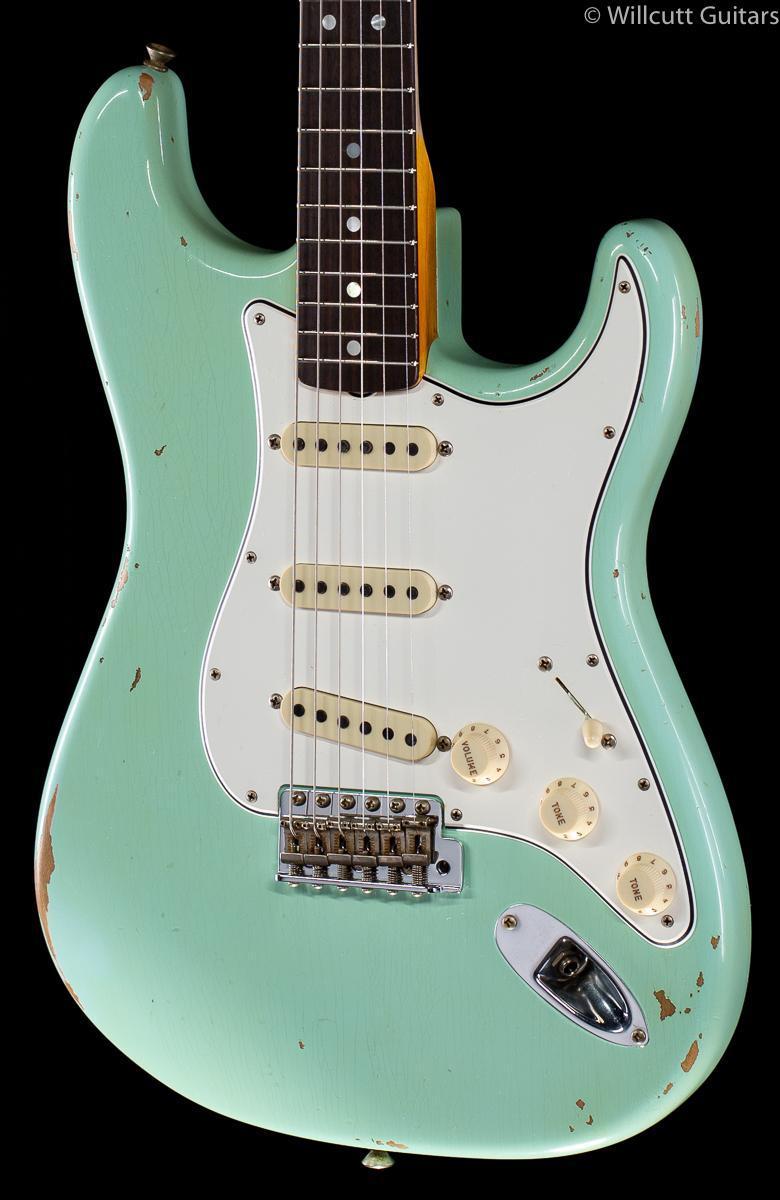 Fender Custom Shop 1964 Stratocaster Thin Skin Relic Faded Surf Green