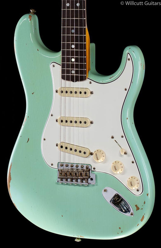 Fender Custom Shop 1964 Stratocaster Thin Skin Relic Faded Surf Green
