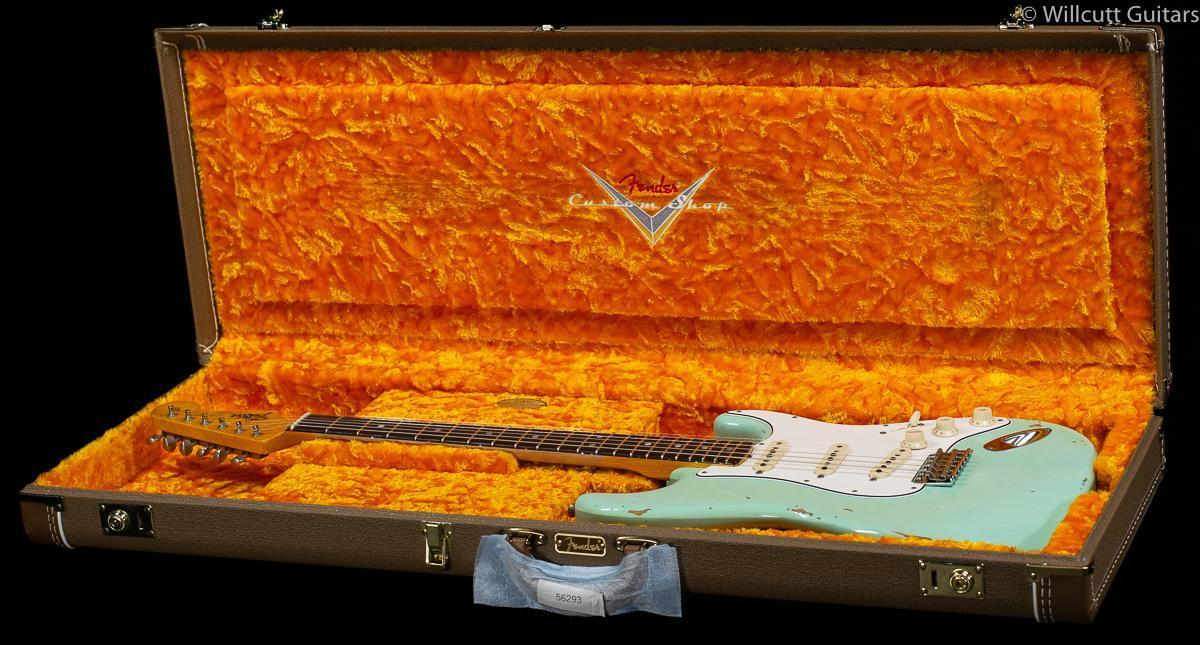 Fender Custom Shop 1964 Stratocaster Thin Skin Relic Faded Surf Green