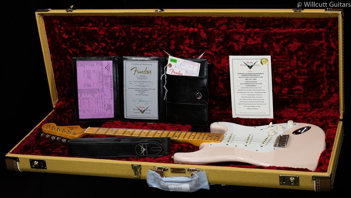 Fender Custom Shop 2019 Limited Edition Tomatillo Strat II Super Super Faded/Aged Shell Pink