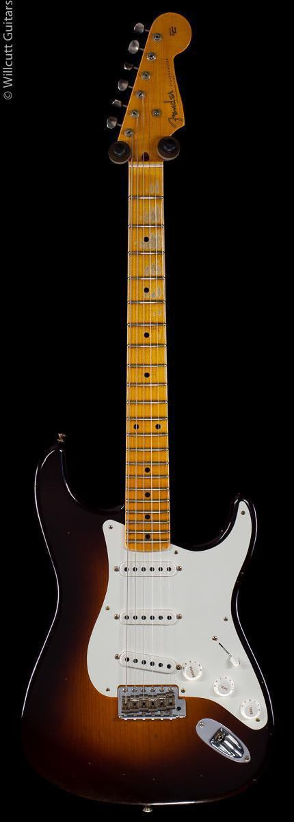Fender Custom Shop 2019 Limited Edition 1955 Strat Journeyman Relic Wide Fade Chocolate 2-Tone Sunburst
