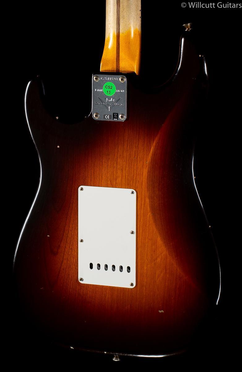 Fender Custom Shop 2019 Limited Edition 1955 Strat Journeyman Relic Wide Fade Chocolate 2-Tone Sunburst