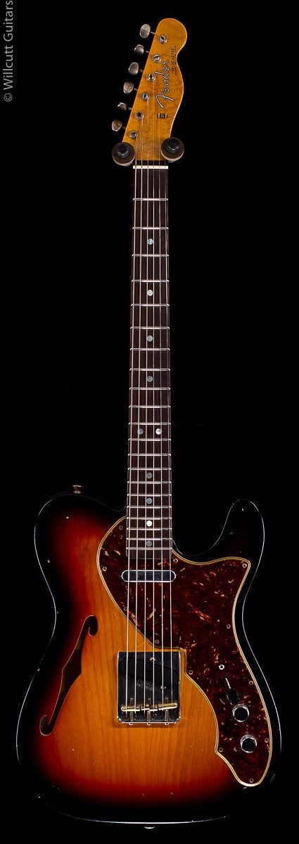 Fender Custom Shop 2020 LTD 60's Tele Thinline Journeyman Relic Aged 3-Color Sunburst (795)