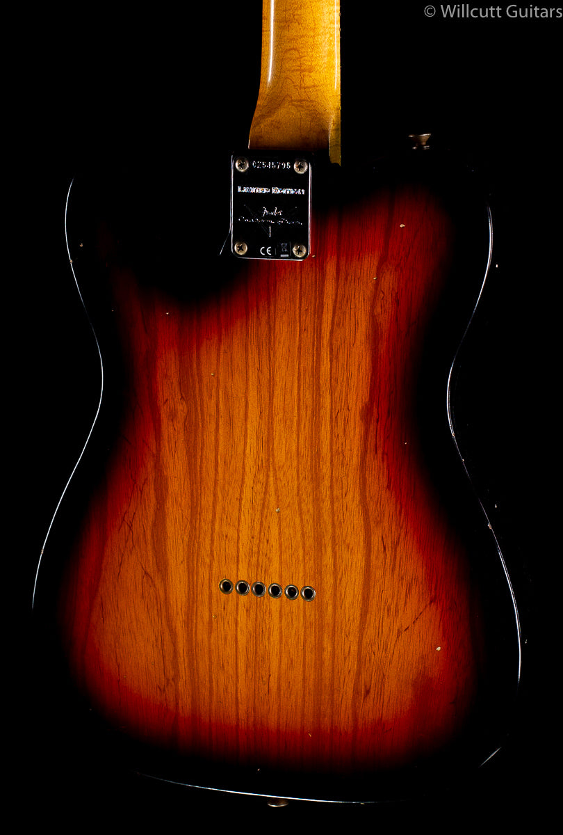Fender Custom Shop 2020 LTD 60's Tele Thinline Journeyman Relic Aged 3-Color Sunburst (795)