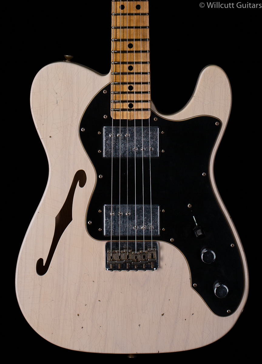 Fender Custom Shop LTD' 72 Tele Thinline Journeyman Relic Aged White Blonde (011)