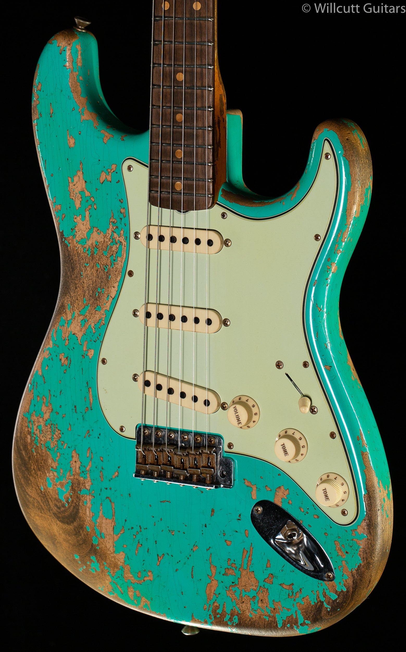 Fender Custom Shop LTD '60 Dual Mag II Stratocaster Super Heavy Relic Aged Surf Green