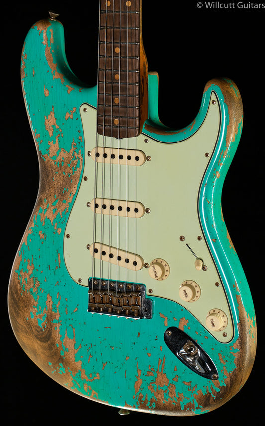 Fender Custom Shop LTD '60 Dual Mag II Stratocaster Super Heavy Relic Aged Surf Green
