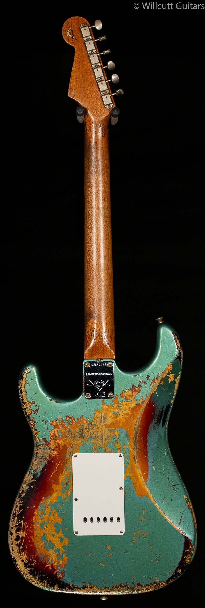 Fender Custom Shop LTD 60/63 Stratocaster Super Faded Aged Sherwood Green Metallic over 3-Tone Sunburst