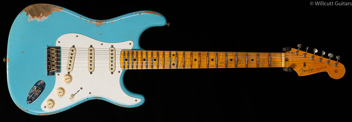 Fender Custom Shop LTD' 59 Stratocaster Heavy Relic Aged Daphne Blue