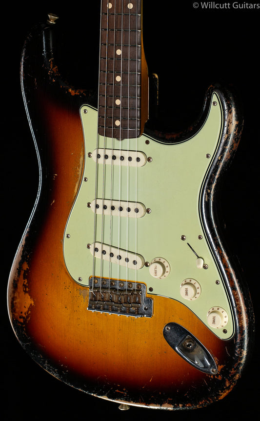 Fender Custom Shop "The 63" 1963 Stratocaster Dale Wilson Masterbuilt Relic 3-Color Sunburst 60C