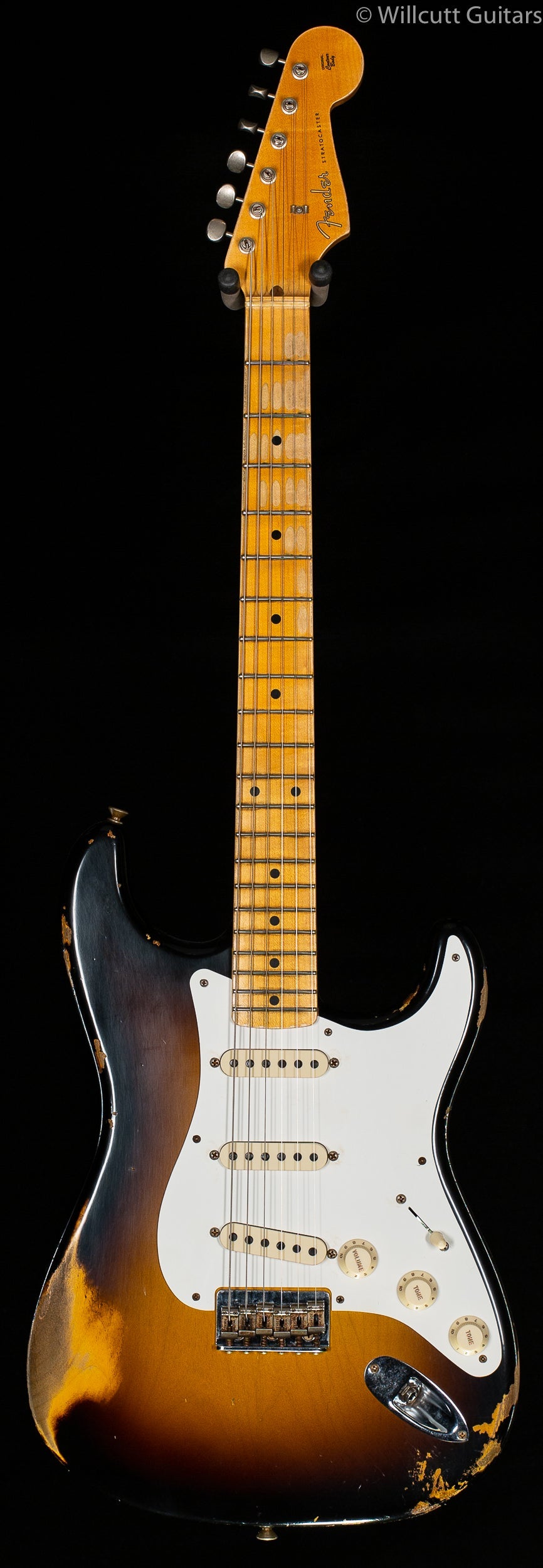 Fender Custom Shop Troposphere Strat Hard-Tail Heavy Relic Super Faded Aged 2-Color Sunburst