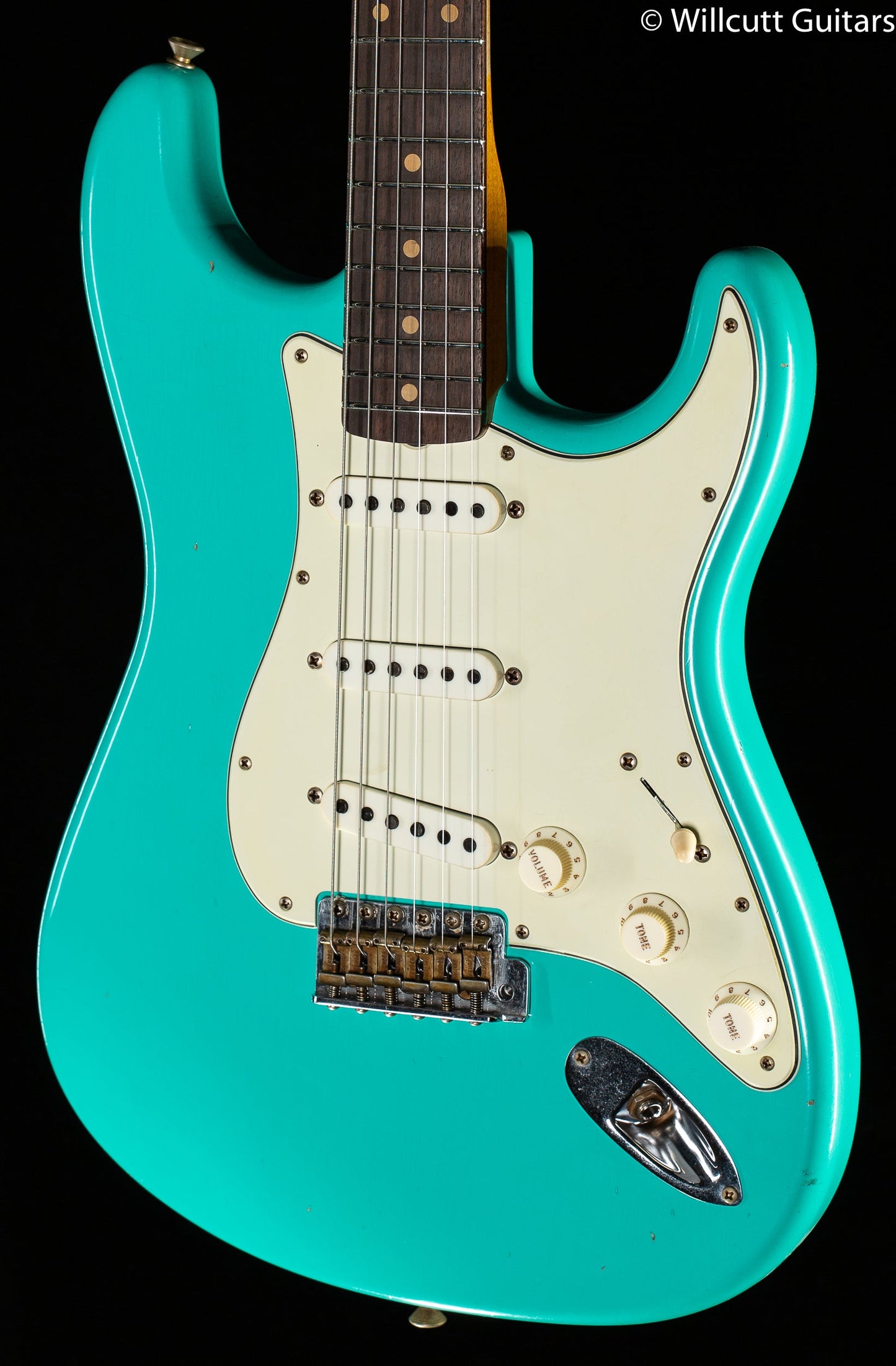Fender Custom Shop LTD '62/'63 Stratocaster Journeyman Relic Aged Seafoam Green Rosewood Fingerboard