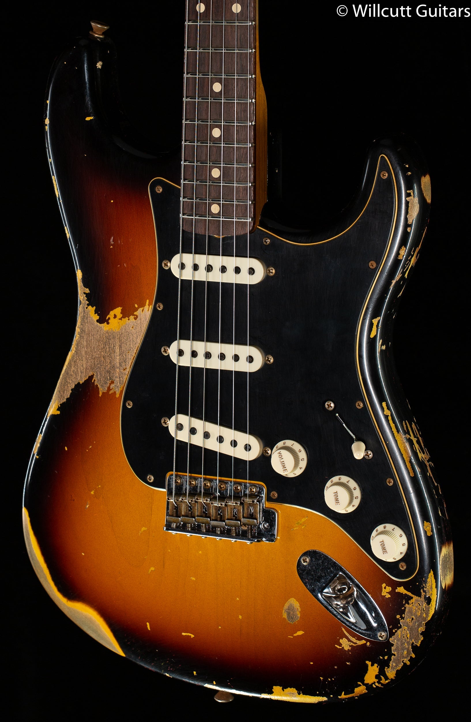 Fender Custom Shop LTD Dual-Mag II Stratocaster Heavy Relic Super Faded Aged 3-Tone Sunburst
