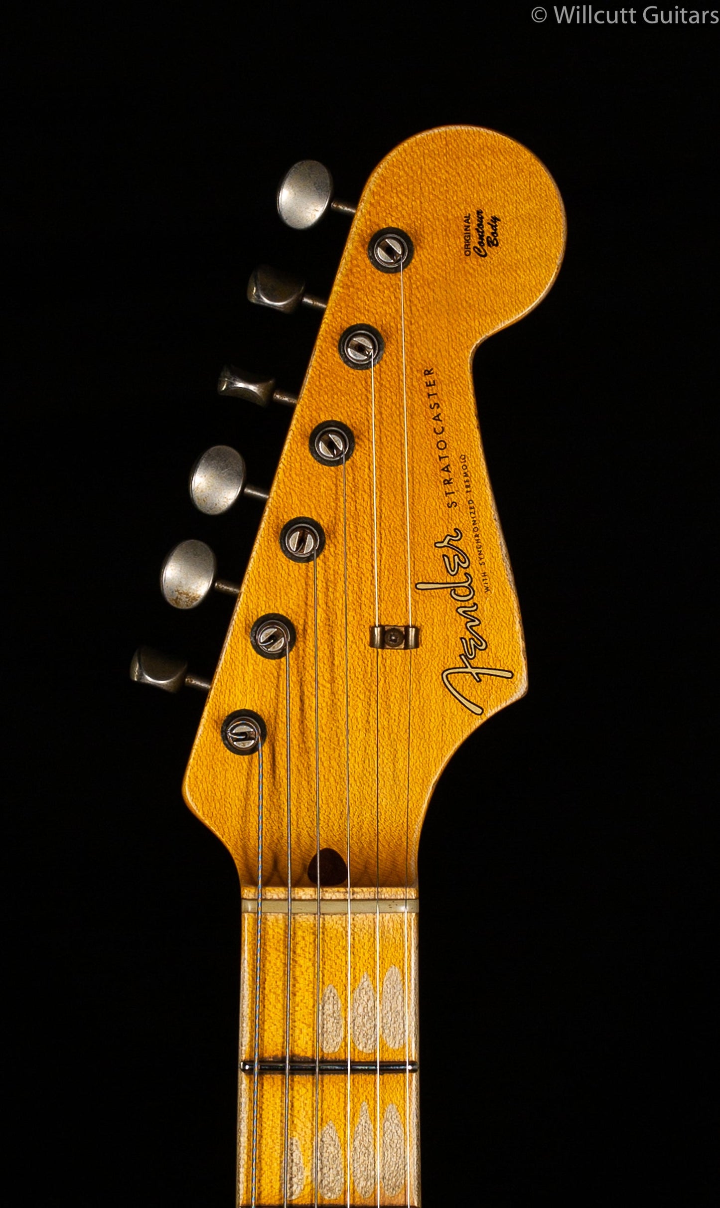 Fender Custom Shop 1956 Strat Heavy Relic Super Faded Aged Fiesta Red over 2-Color Sunburst