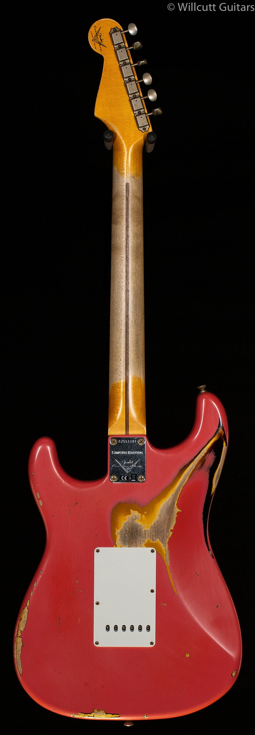 Fender Custom Shop 1956 Strat Heavy Relic Super Faded Aged Fiesta Red over 2-Color Sunburst