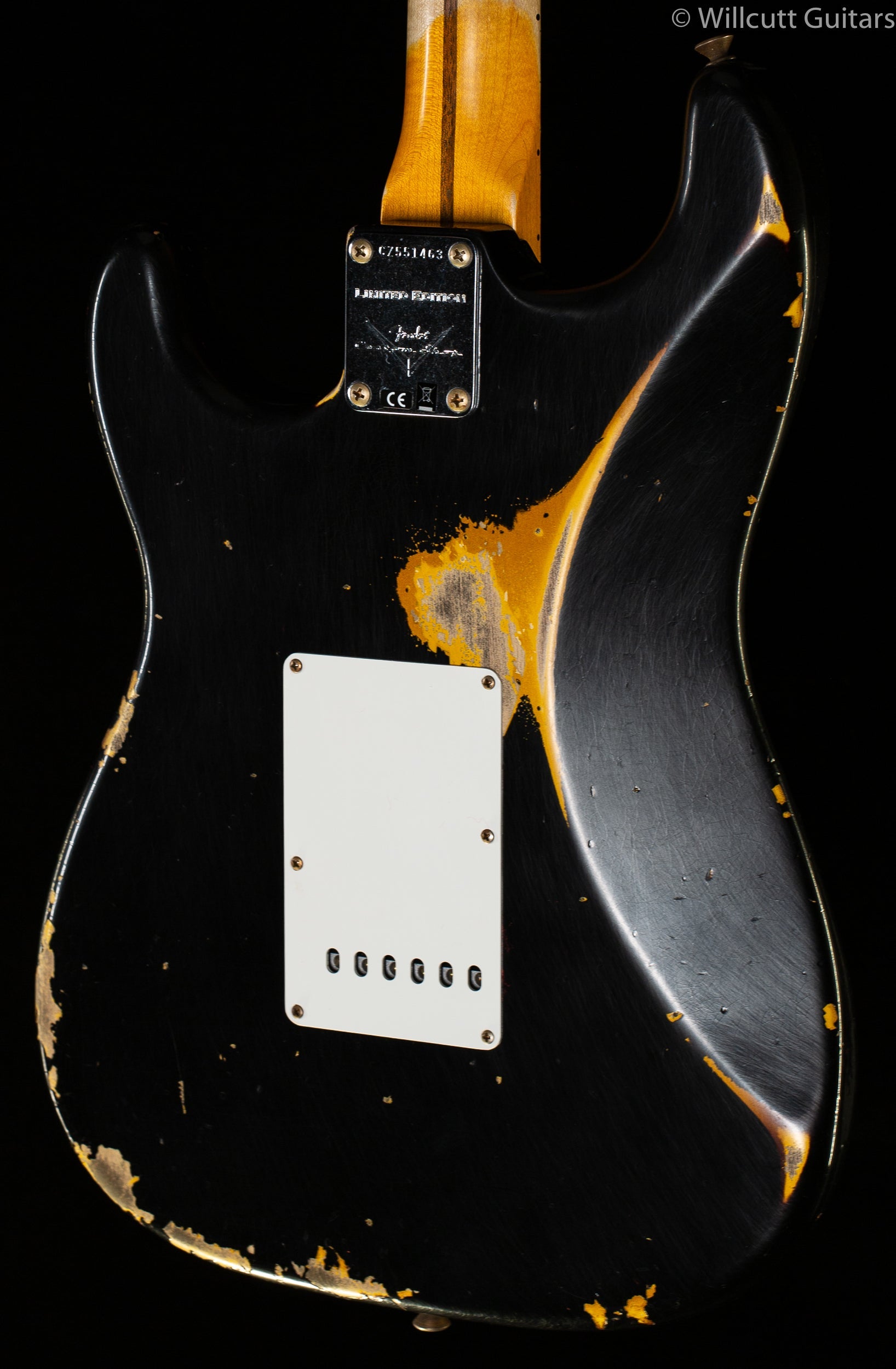 Fender Custom Shop LTD 1956 Stratocaster Heavy Relic Aged Black over 2 Color Sunburst