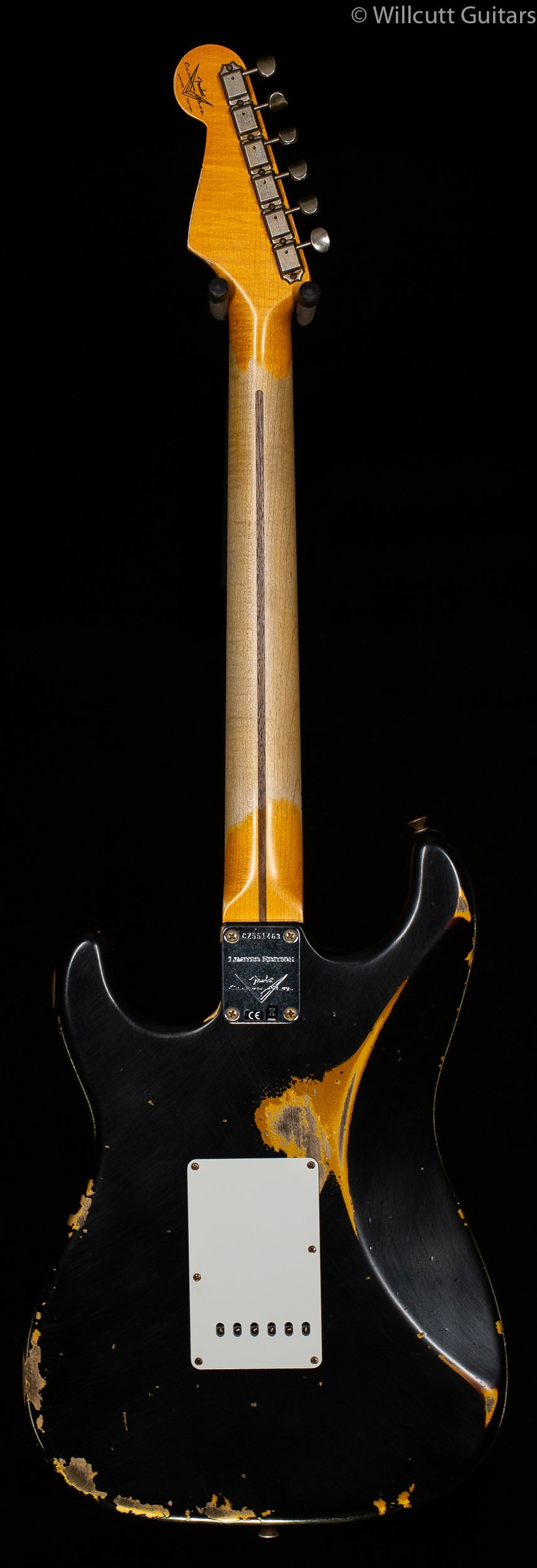 Fender Custom Shop LTD 1956 Stratocaster Heavy Relic Aged Black over 2 Color Sunburst