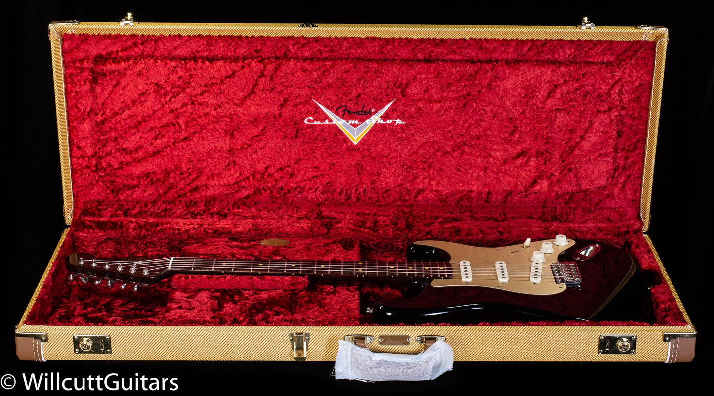 Fender Custom Shop 1957 Rosewood Neck Stratocaster Deluxe Classic Classic Aged Black