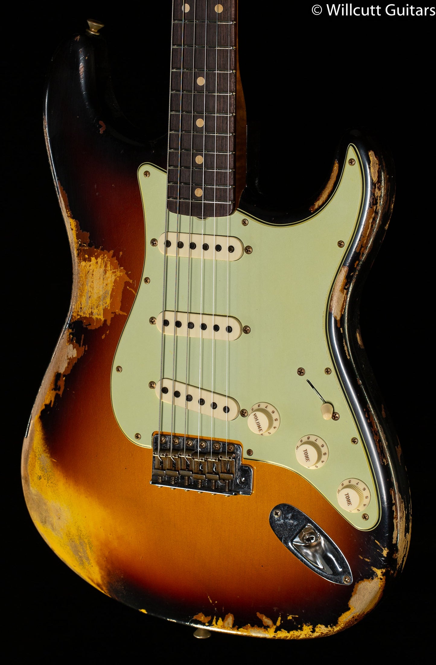 Fender Custom Shop 1960 Dual Mag II Strat Super Heavy Relic Faded Aged 3-Color Sunburst