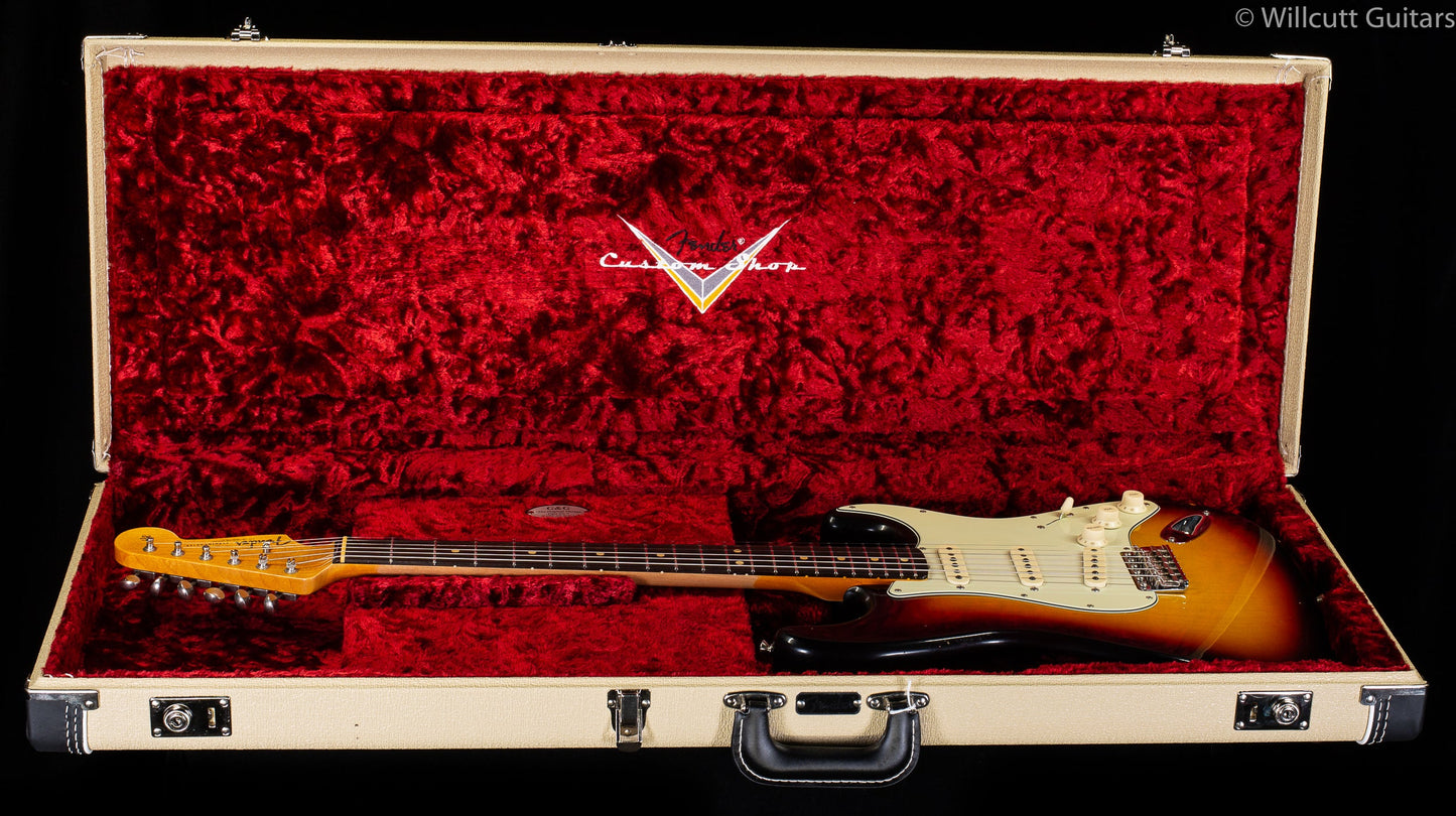 Fender Custom Shop 1963 Stratocaster Journeyman Relic with Closet Classic Hardware Rosewood Fingerboard 3-Color Sunburst