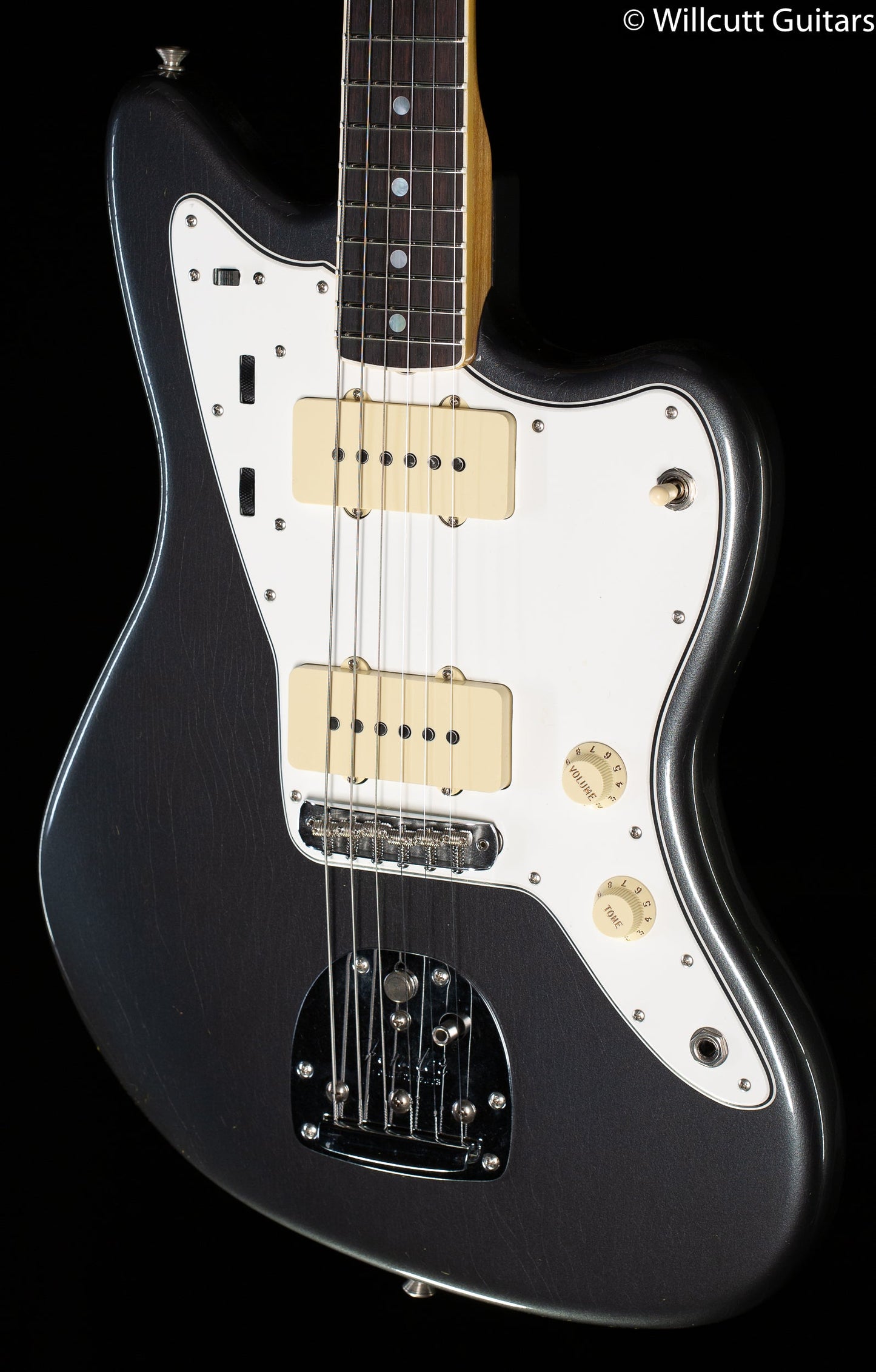 Fender Custom Shop 1966 Jazzmaster Deluxe Closet Classic Aged Charcoal Frost Metallic