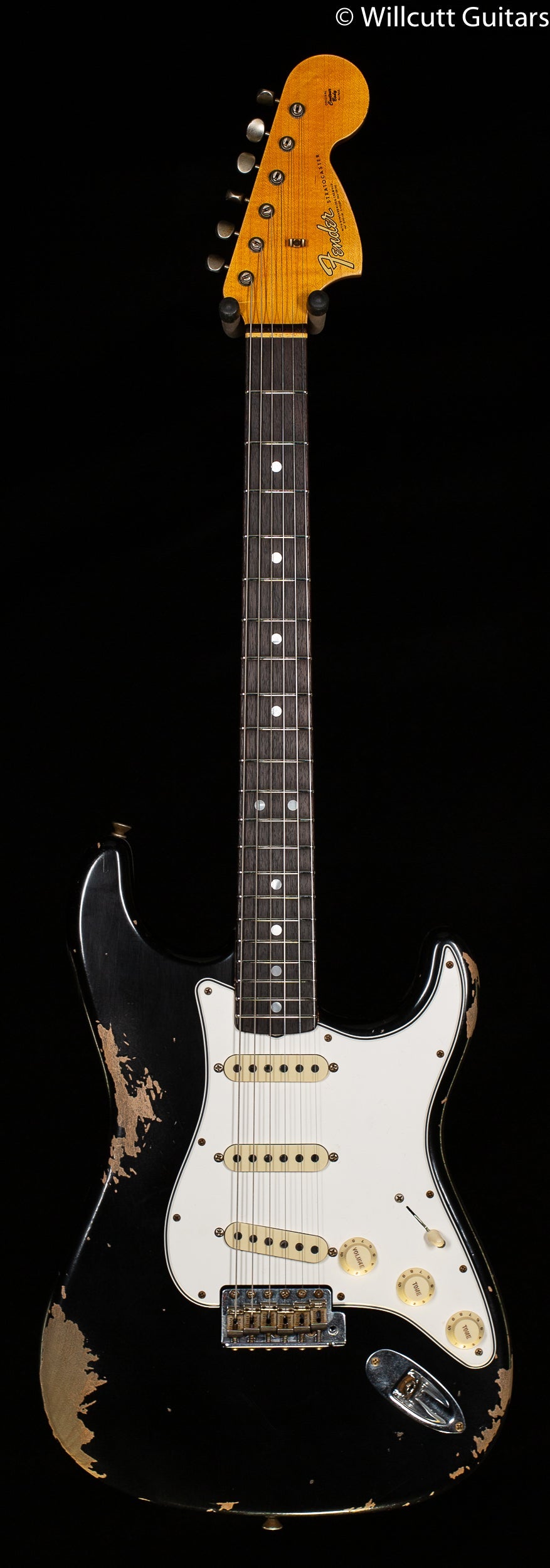 Fender 1967 Stratocaster Heavy Relic Rosewood Fingerboard Aged Black