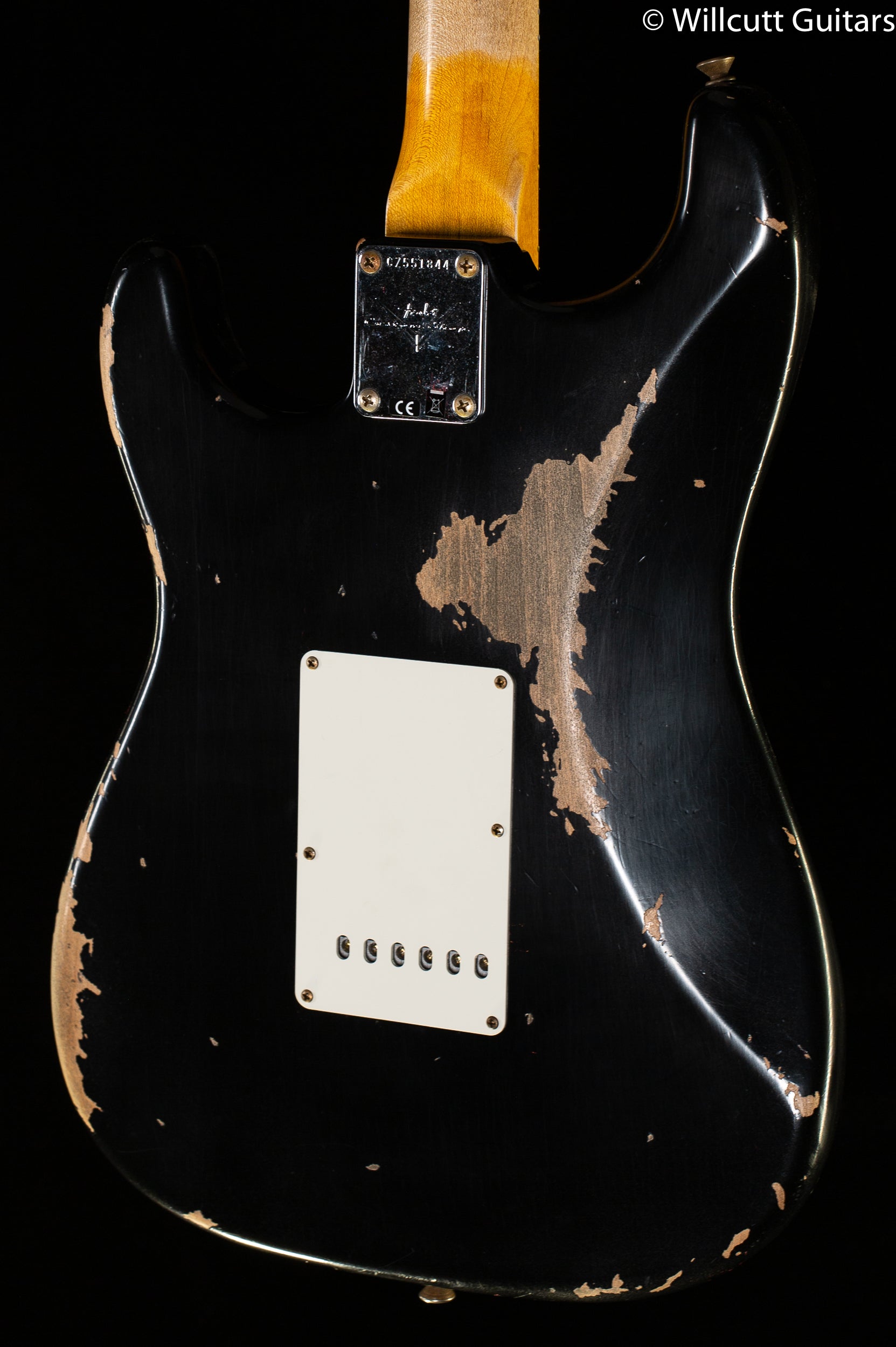 Fender 1967 Stratocaster Heavy Relic Rosewood Fingerboard Aged Black