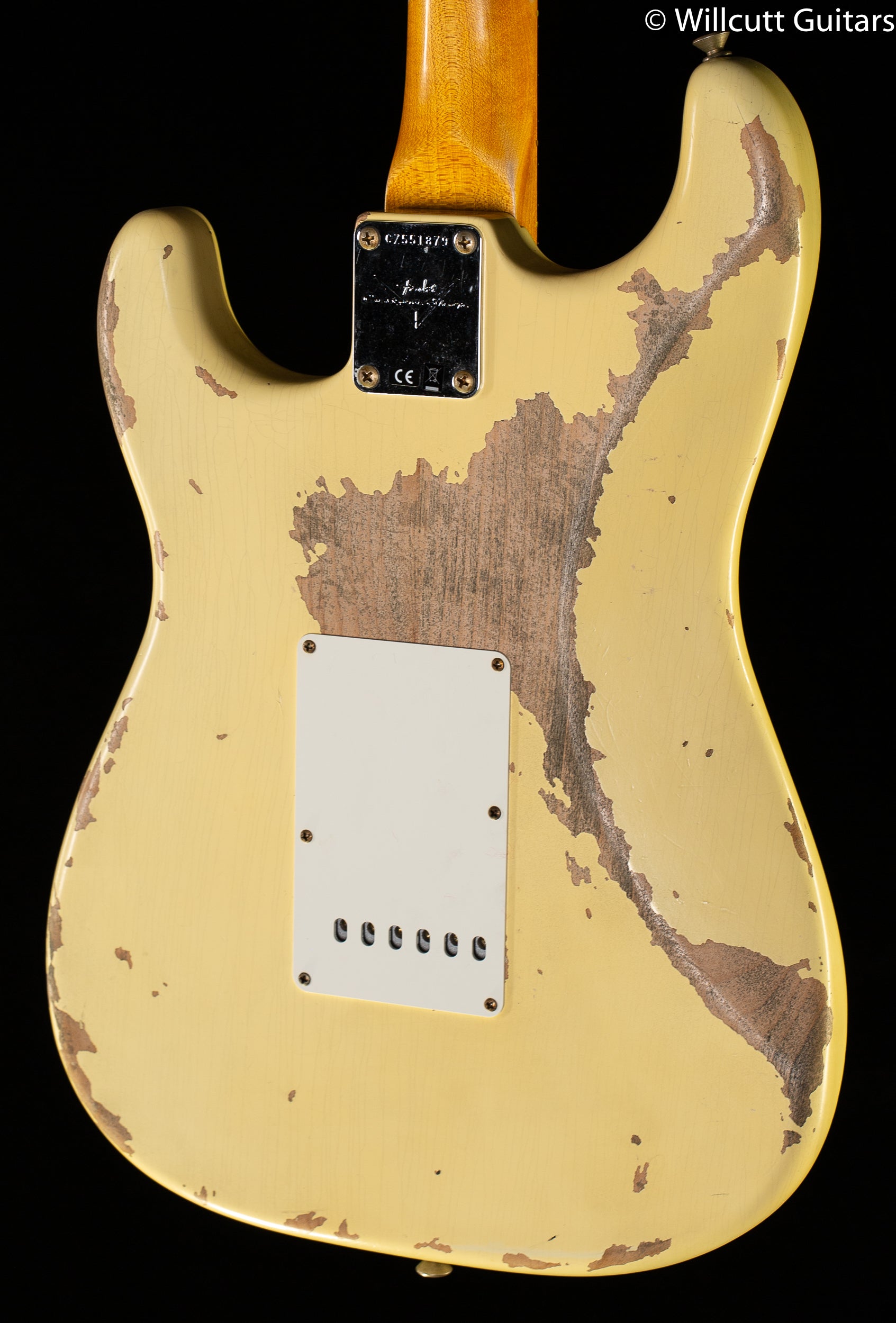 Fender Custom Shop 1967 Stratocaster Heavy Relic Rosewood Fingerboard Aged Vintage White