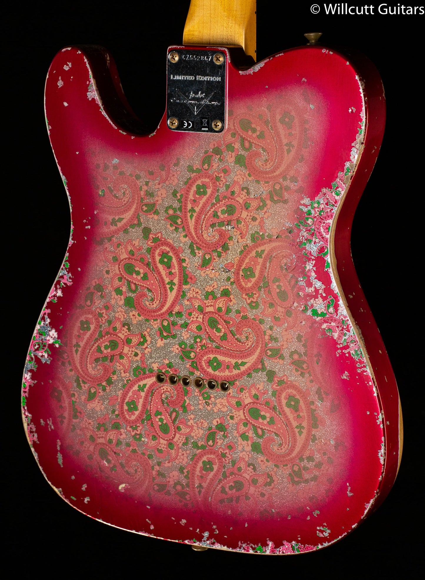 Fender Custom Shop 1972 Thinline Telecaster Heavy Relic Pink Paisley