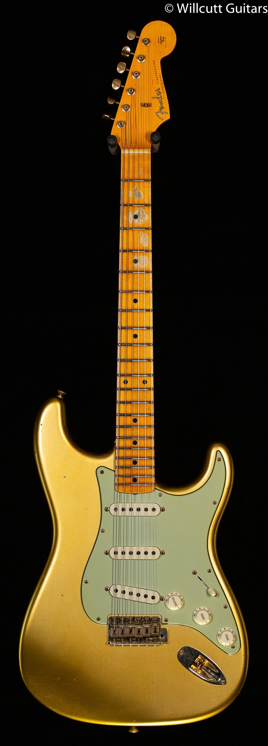 Fender Custom Shop LTD '62 Bone Tone Stratocaster Journeyman Relic Maple Fingerboard Aged Aztec Gold