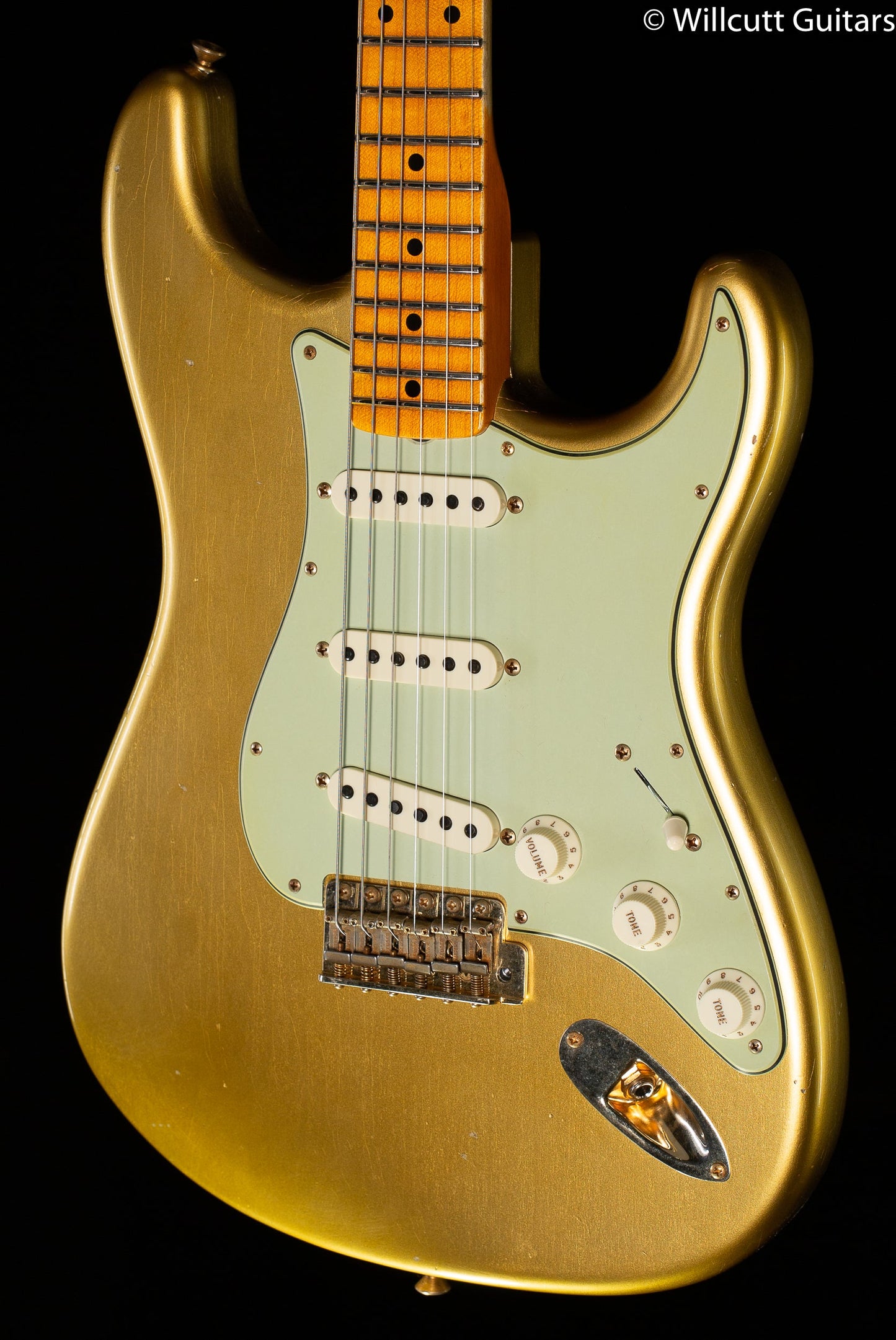 Fender Custom Shop LTD '62 Bone Tone Stratocaster Journeyman Relic Maple Fingerboard Aged Aztec Gold
