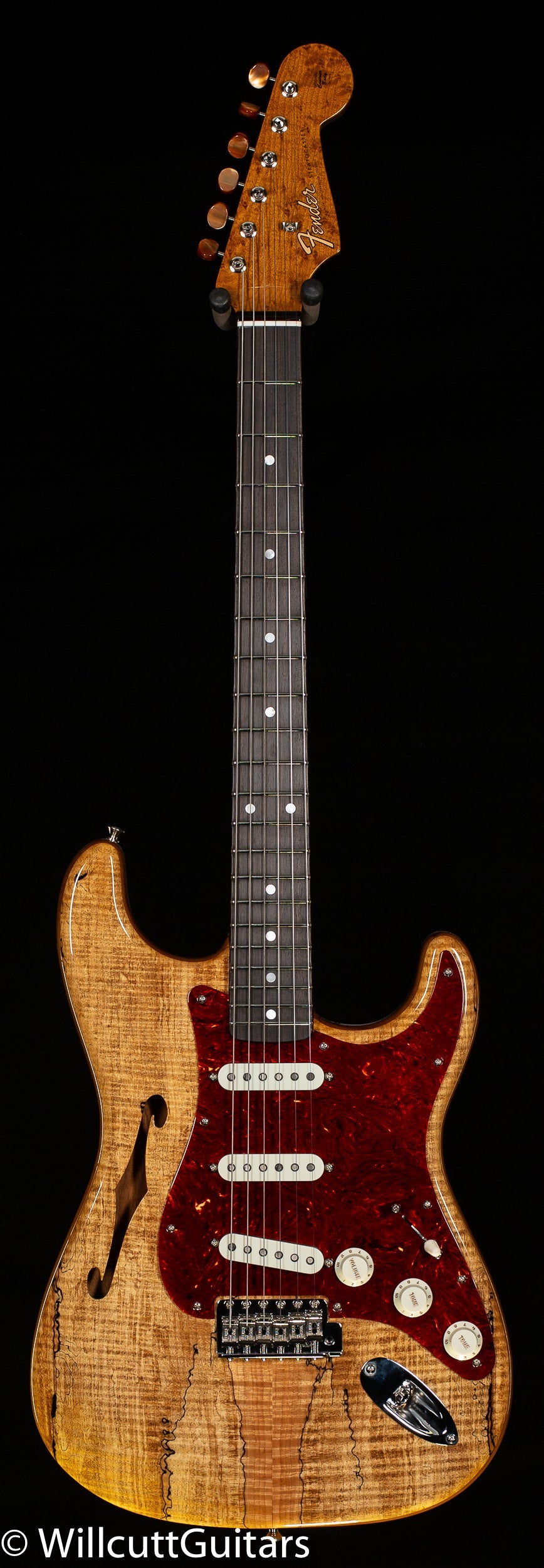 Fender Custom Shop Artisan Thinline Stratocaster Spalted Maple Roasted Ash Aged Nautral
