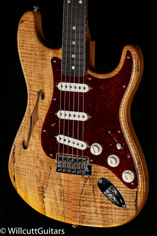 Fender Custom Shop Artisan Thinline Stratocaster Spalted Maple Roasted Ash Aged Nautral