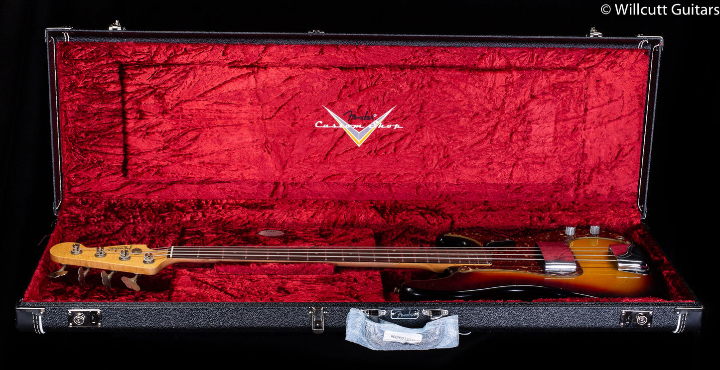 Fender Custom Shop '63 Precision Bass Relic Aged 3-tone Sunburst (059)