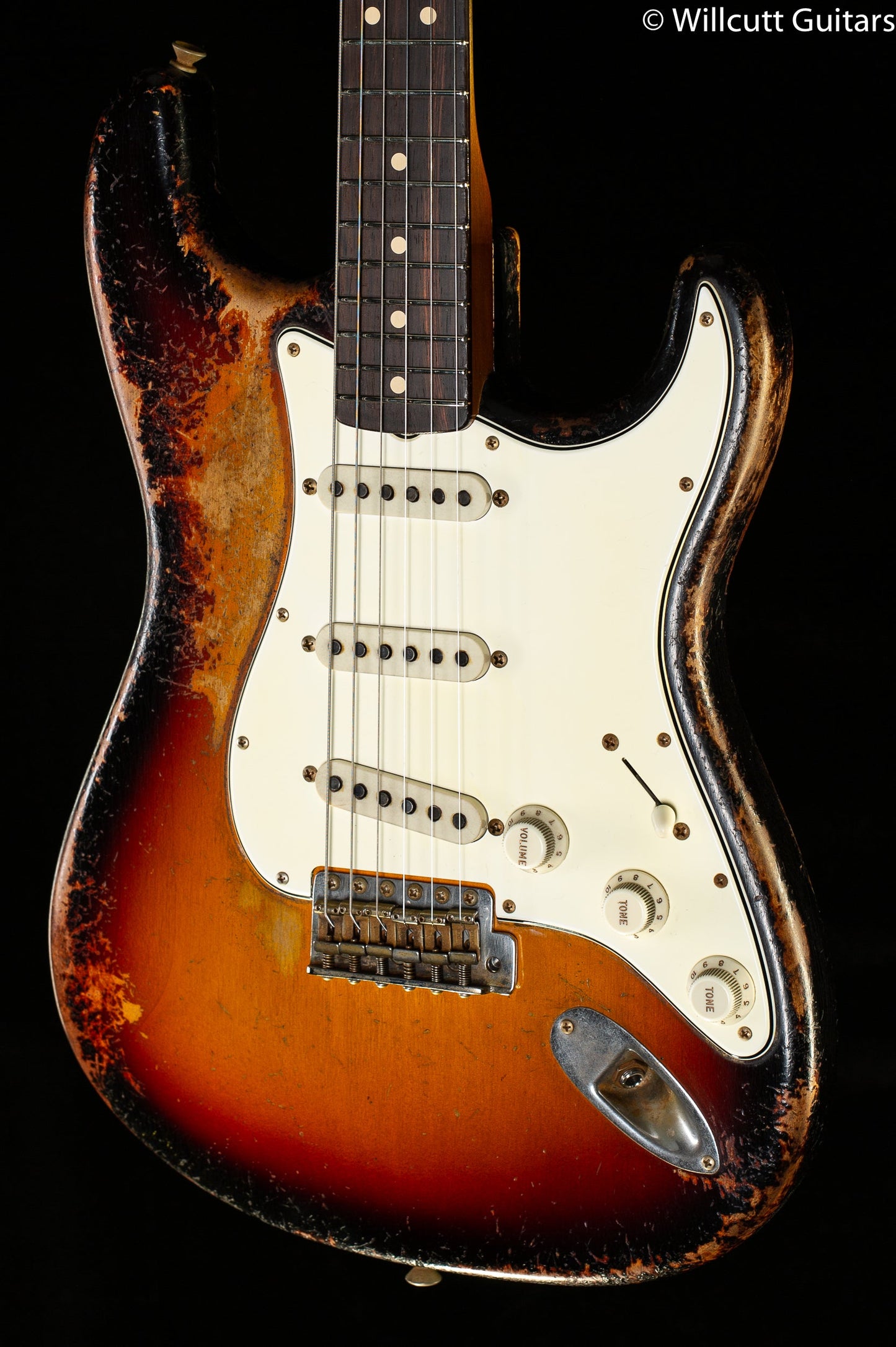 Fender Custom Shop Masterbuilt Dale Wilson 1963 Strat Heavy Relic 3-Tone Sunburst Brazilian