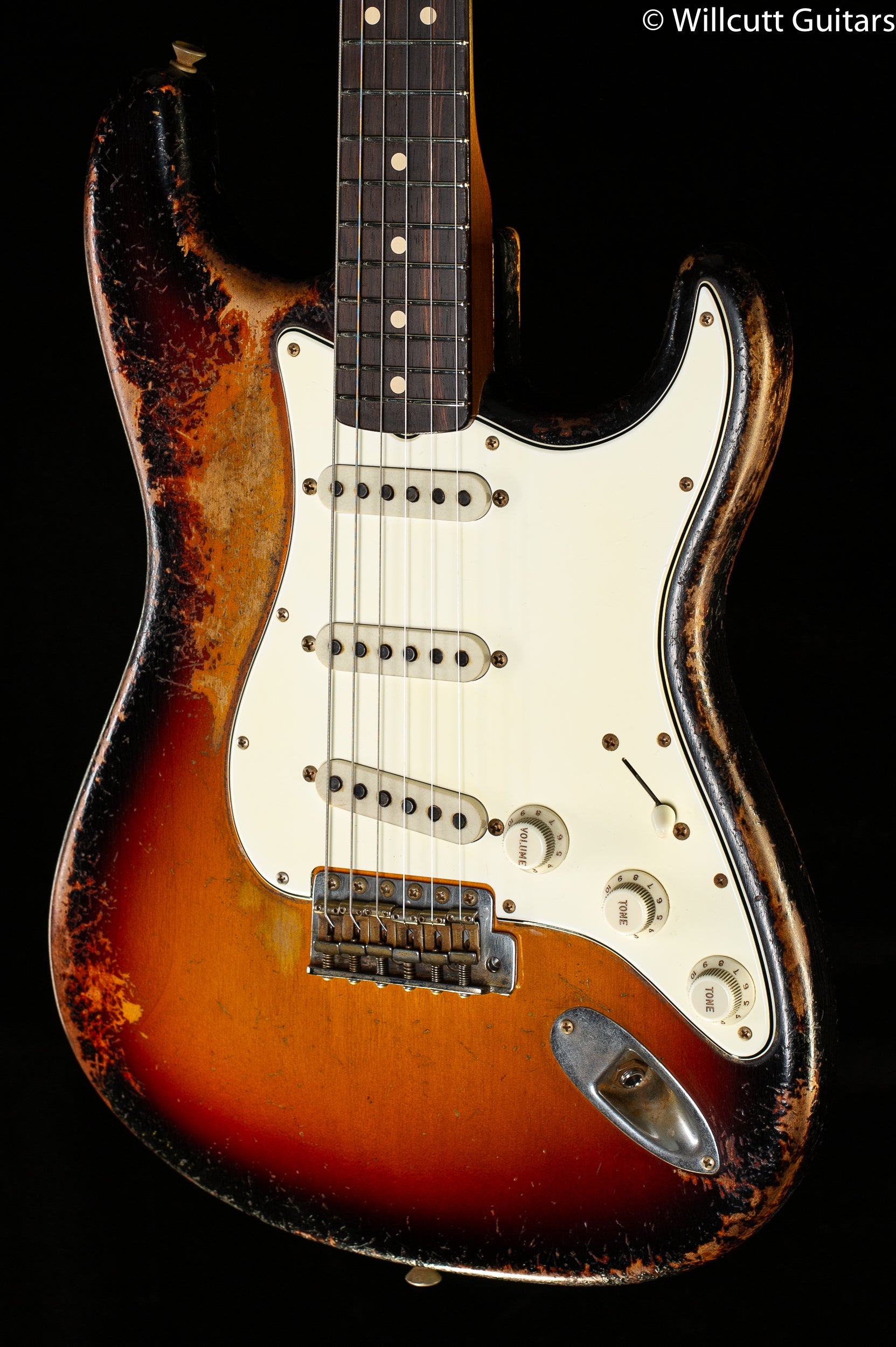 Fender Custom Shop Masterbuilt Dale Wilson 1963 Strat Heavy Relic 3-Tone Sunburst Brazilian