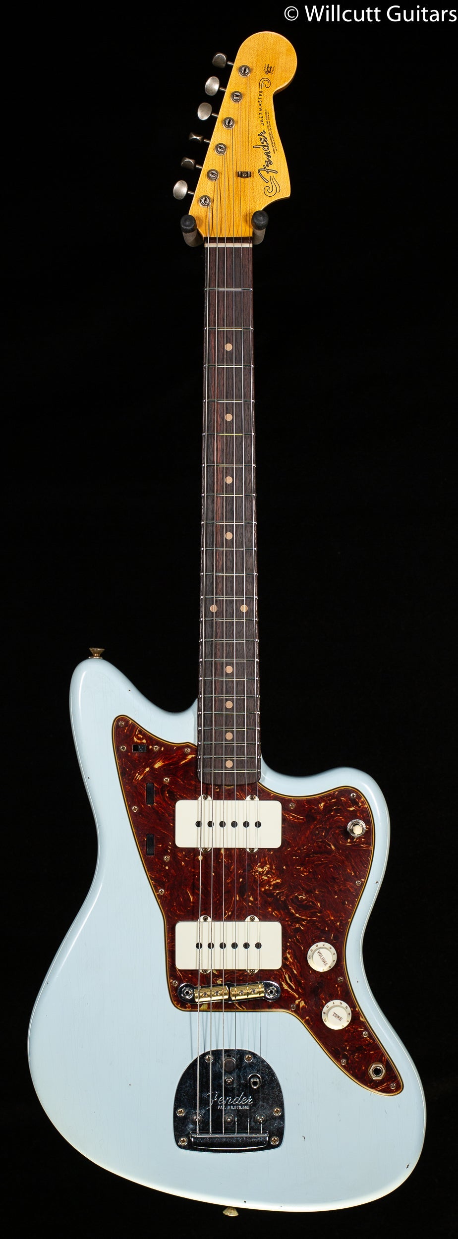 Fender Custom Shop '62 Jazzmaster Journeyman Relic Rosewood Fingerboard Super Faded Aged Sonic Blue (938)