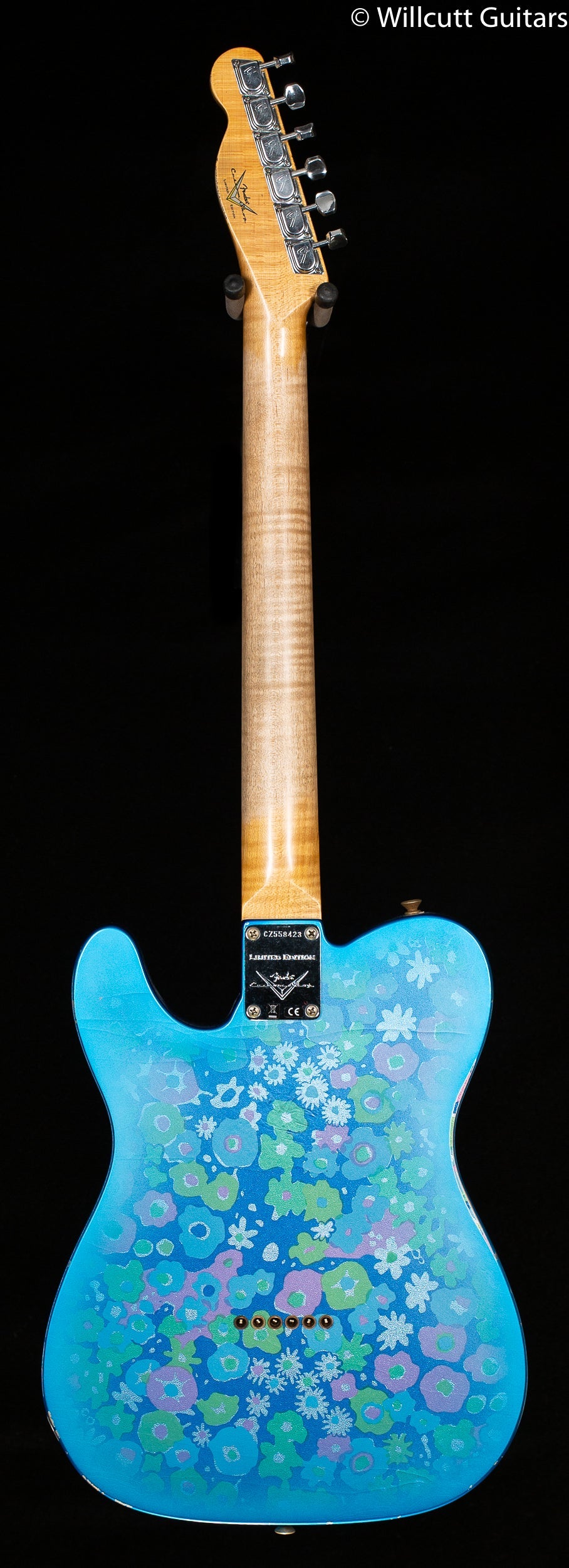 Fender Custom Shop Limited Edition 1972 Thinline Telecaster Relic Aged Blue Flower
