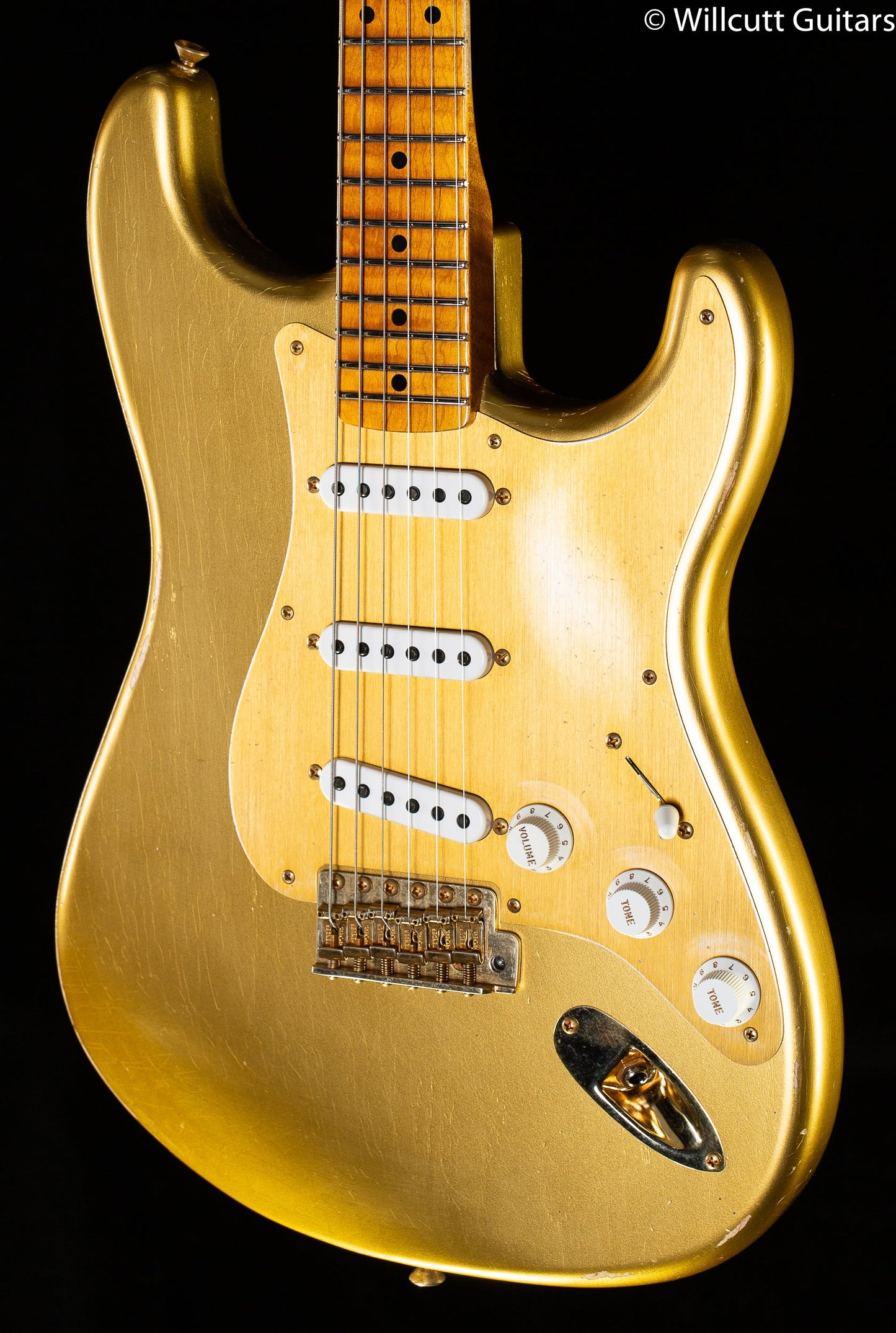 Fender Custom Shop '55 Bone Tone Strat Relic Aged HLE Gold