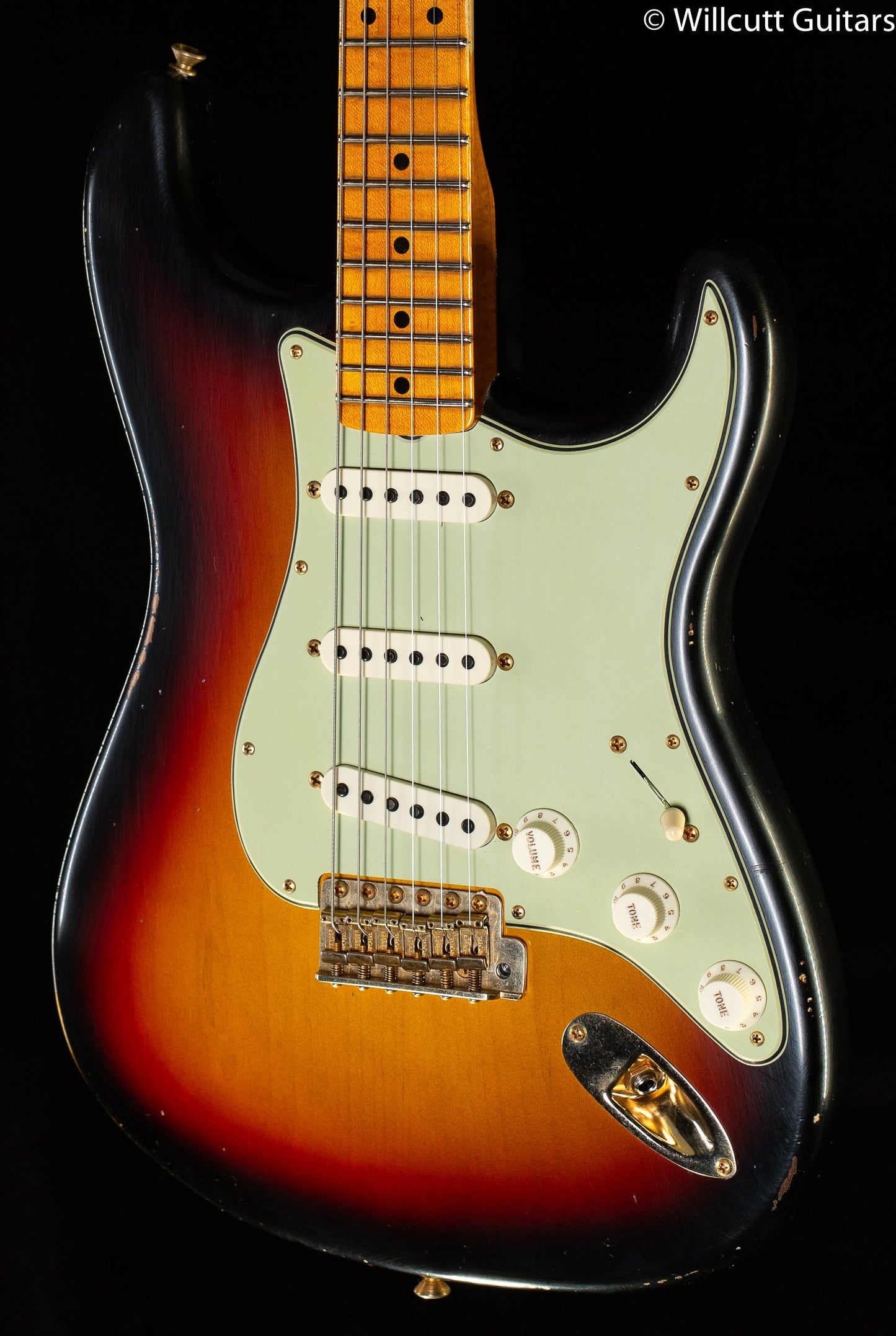 Fender Custom Shop LTD 1962 Bone Tone Stratocaster Relic 3-Color Sunburst (451)